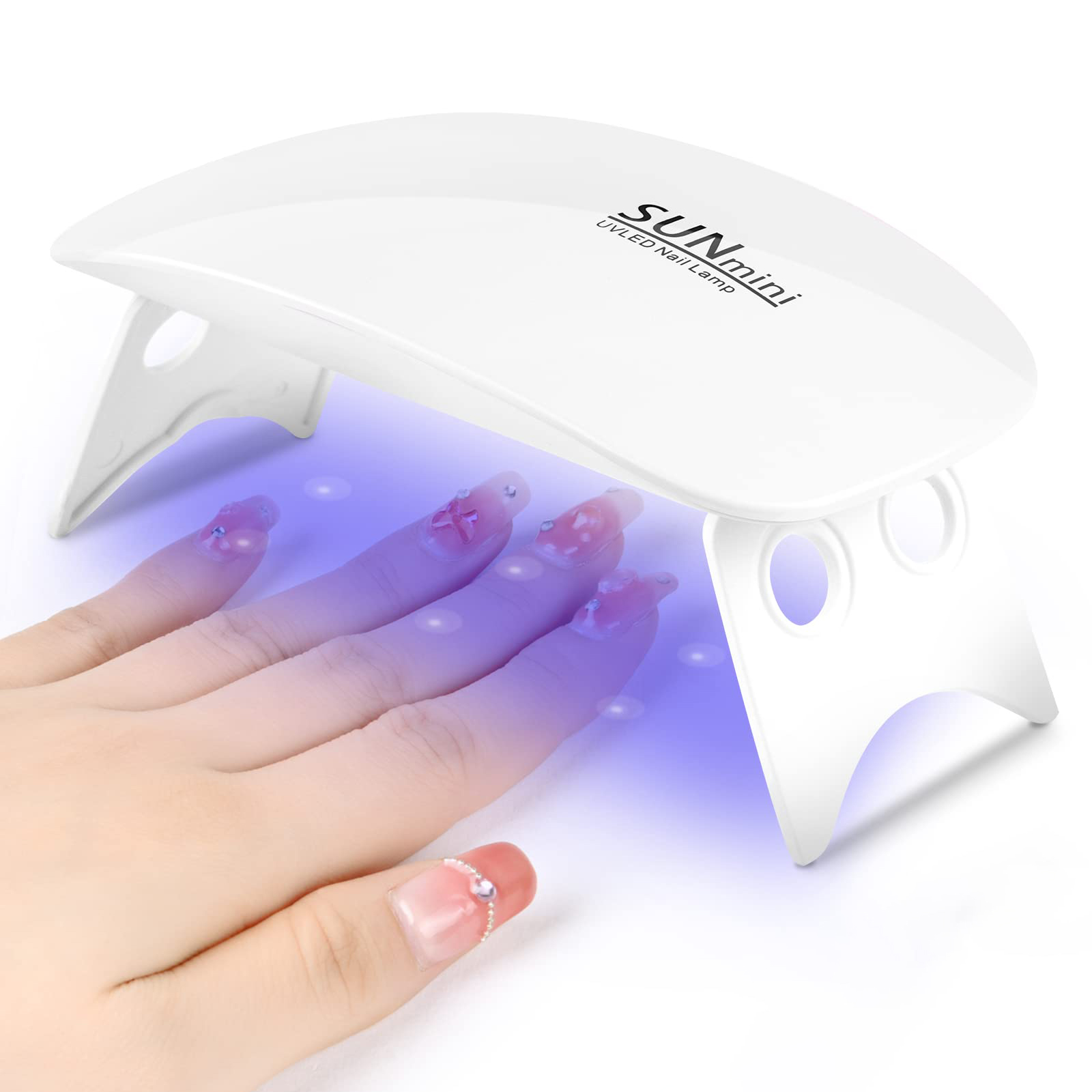 Uv Led Lamp Printer - ポータブル6 LED UVネイルランプ 6W ミニネイルドライヤー 折りたたみ式マニキュアツール
