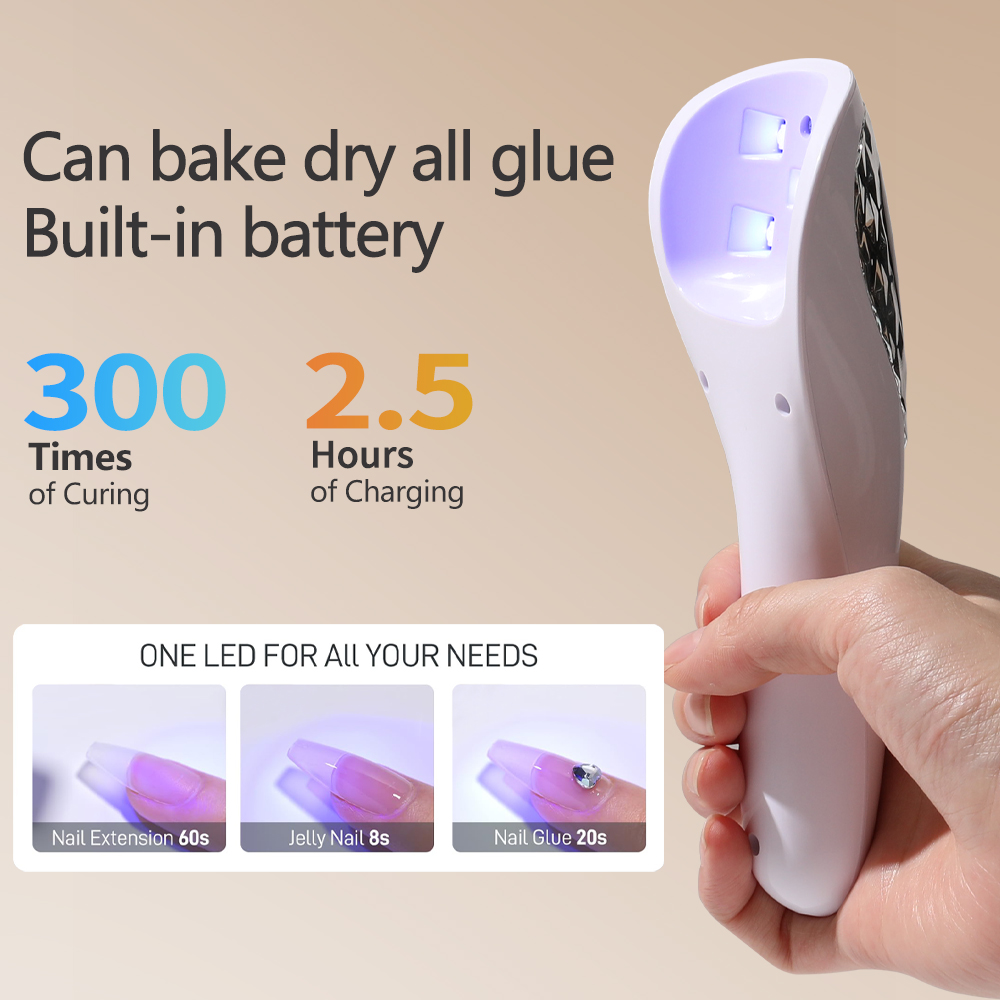 ハンドヘルド UV LED ランプ爪乾燥ランプ充電式ミニマニ - Uv Led Lamp Printer のレビューと価格