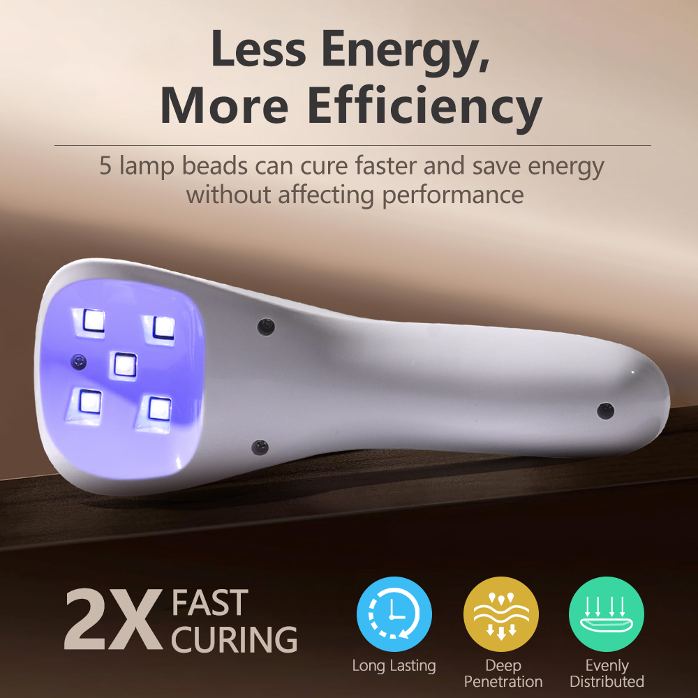 ハンドヘルド UV LED ランプ爪乾燥ランプ充電式ミニマニ - Uv Led Lamp Printer のレビューと価格