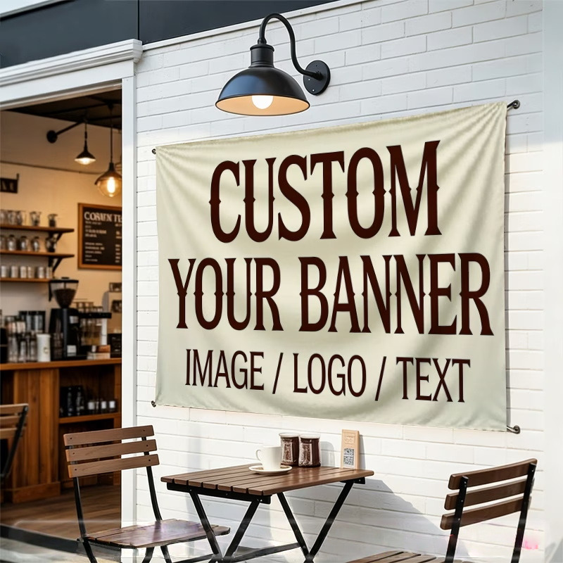 カスタムバナーフラッグは、パーソナライズされたロゴ画像、自動 - Commercial Printing Images のレビューと価格