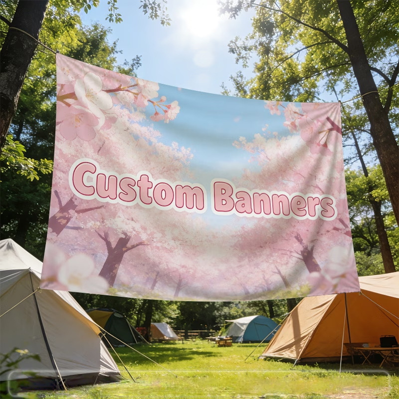 カスタムバナーフラッグは、パーソナライズされたロゴ画像、自動 - Commercial Printing Images のレビューと価格